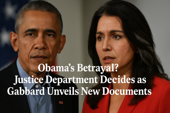 Obama’s Betrayal? Justice Department Decides as Gabbard Unveils New Documents